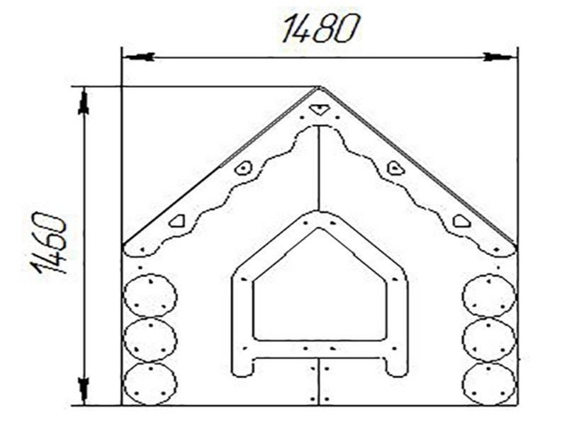 Песочница "Домик"